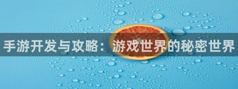恩佐娱乐官方注册：手游开发与攻略：游戏世界的秘密世界